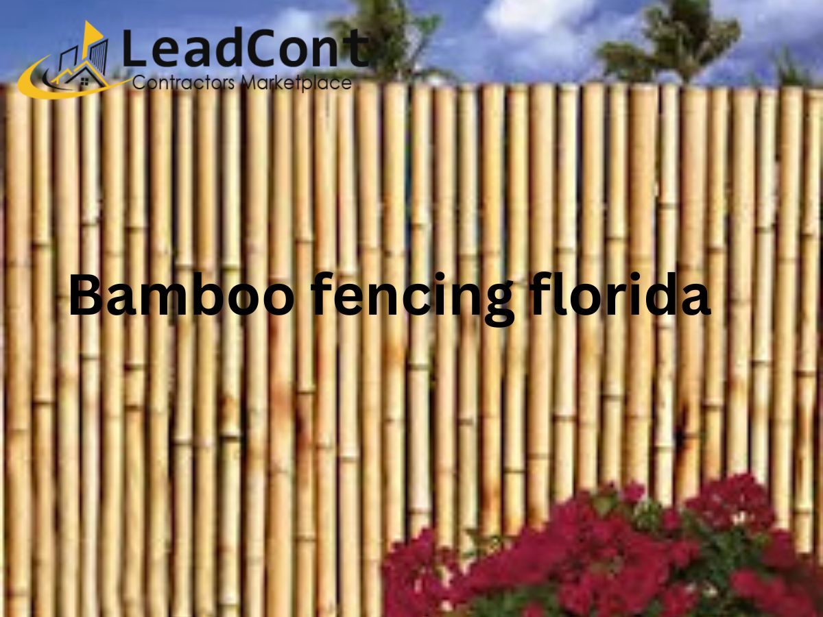 Bamboo fencing florida