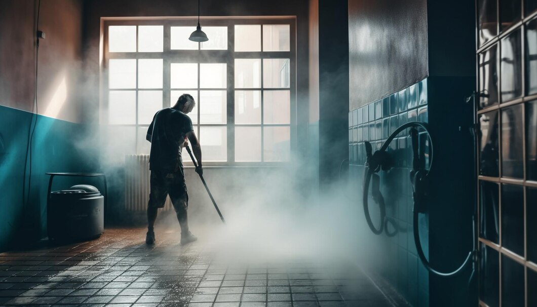 how to clean the concrete garage floor